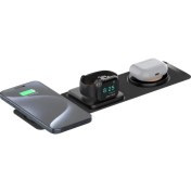 Resim Bix Bxmw6 3’ü 1 Arada 15W Akıllı Telefon, Akıllı Saat ve Tws Kulaklıklar Için Manyetik Kablosuz Şarj Cihazı iPhone Airpods ve Apple Watch Için Wireless Şarj Ünitesi 