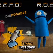 Resim R.E.P.O. Geri Dönüşüm Robotu Peluş Aksiyon Figürü Süs 