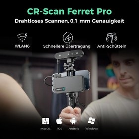 Resim Creality 3d Tarayıcı Cr-scan Ferret Pro, 3d Baskı İçin, Kablosuz Tarama Ve Sarsıntı Önleyici İzleme Özellikli El Tipi Tarayıcı, Hızlı Tam Renkli Tarama İçin Yükseltme, 0,1 Mm Doğruluk, İos, Android, Pc Win 10/11 