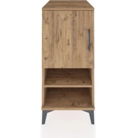 Resim Kronos Komodin 3 Raflı Tek Kapaklı 44X59X96 Çam-Çam 