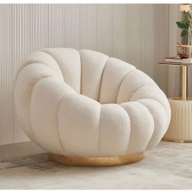 Resim ERİZA İcon Berjer (Bukle 30) Kırık beyaz, Kasa Gold 