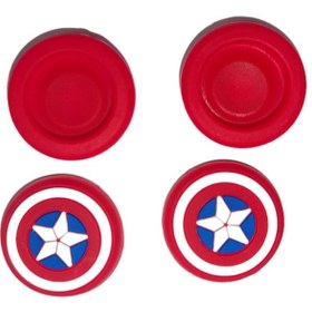 Resim Konsol İstasyonu Ps5/Ps4 Analog Koruyucu Avengers Captain America 4lü Paket - GP5-34 