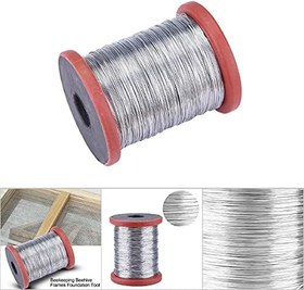 Resim 1 Rulo 500g Kovan Aracı, Arıcılık Kiti Kovan Çerçeveleri Için Paslanmaz Çelik Tel Arıcılık Ekipmanları Arıcılık Tarak Araçları Arı Kovanı Için(01) 