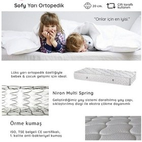 Resim Nironyatak Çocuk Yatağı Lüks Yarı Ortopedik 80X180 Cm Niron Sofy 