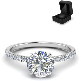 Resim Crystal Diamond Zirconia 1.01 Karat Tektaş Yüzük 
