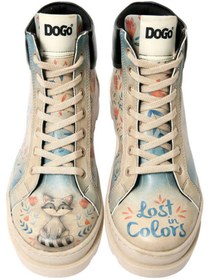 Resim Dogo Kadın Vegan Deri Bej Bot - Lost In Colors Tasarım 