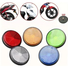 Resim Cloud011 6lı Sarı Evrensel Yansıtıcı Çıkartma Motosiklet Bisiklet Elektrikli Araç 