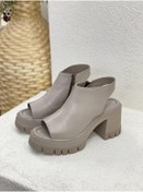 Resim NUR KARACA 23y10902 Hakiki Deri 9cm Platform Topuklu Sandalet Kadın 