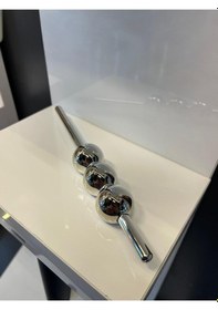 Resim Petra Düz Metal Kulp 32mm Krom Dolap Kapak Tv Ünite Modern Çekmece Mobilya Kulbu Gümüş 