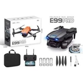 Resim Universal E99 Pro Katlanabilir Drone 720P HD Kamera ile Taşınabilir Tasarım 