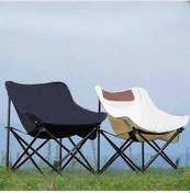 Resim Bloomnest Açık Hava Katlanabilir Balıkçılık Taburesi, Kamp Sanat Eskiz Ay Sandalyesi, Oxford Kumaş, 68x60cm, Beyaz, Hafif Ve Taşınabilir Beyaz 