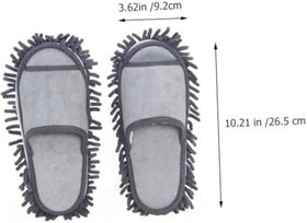 Resim VALICLUD 1 Çift Terlik Temizlik Bezleri Paspaslar Ayak Temizleyici Ayakkabı Karanlık Bizi Sevdiğinde Yüz Için Nano Sprey كحك العيد Erkek Kadın Ev Terliği Adam Kaymaz Ayakkabılar Pamuk Zemin 
