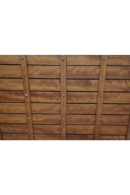 Resim OBERS Iroko Duş Izgarası 80x100cm Ağaç Izgara 