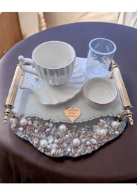 Resim Dreamy Gold Söz Kahve Tepsisi Gold 