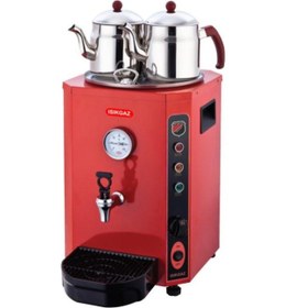 Resim Işıkgaz Silvernox Elit Çay Makinesi Kırmızı 13 Lt 