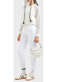 Resim Armani Exchange Bayan Kot Pantolon 3dyj16 Y15mz 0104 Beyaz 