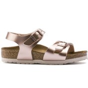 Resim Birkenstock Rio Kids Bf Tek Bantlı Terlik Pembe Electrıc Metallıc 