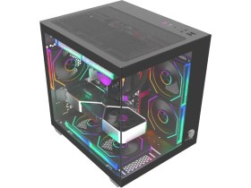 Resim Gameline Hıper V3 5x Rgb Fanlı USB 3.0 Gaming Bilgisayar Kasası Siyah 