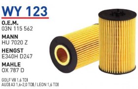 Resim 03N115562 Volkswagen Golf VI 1,6 TDİ Yağ Filtresi WUNDER 
