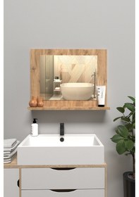 Resim Raflı Banyo Aynası, Lavabo Ve Wc Aynası, Dresuar , Koridor , Mutfak , Makyaj Modern Duvar Tipi Ayna Atlantik 