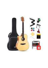 Resim Donner DAG-1CL Solak Akustik Gitar Paketi (Natural) 