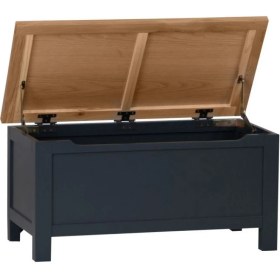 Resim Mobilya Baba Black Kapaklı Ahşap Sandık 