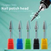 Resim Manikür Tungsten Çelik Taşlama Başlığı Küçük Şemsiye Tırnak Çıkarma Ölü Deri Taşlama Tabanı Tırnak Taşlama Adım C Eğrisi Yarım Çubuk Taşlama Başlığı Tırnak Çıkarma Aracı 