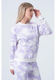 Resim Kadın Batik Sweatshirt Çok Renkli 