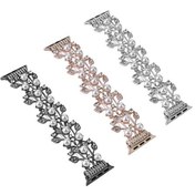 Resim Pazly İos Uyumlu 40mm Boncuk Metal Saat Grubu, Dört Yapraklı Tasarım 