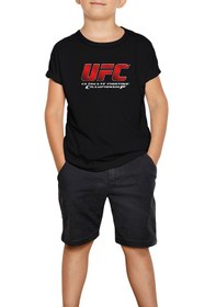 Resim Ufc Ultimate Fighting Championship Siyah Çocuk Tişört 