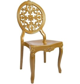 Resim Luna Diva Sandalye C Modeli 2 Adet Gold Altın 