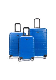 Resim Fossil Unisex Büyük - Orta - Kabin Boy 3'lü Valiz Seti Sax 123x Saks Mavi 