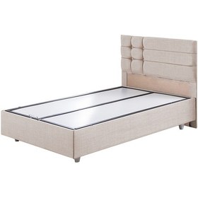 Resim Viyana İkili Set, Viyana Tek Kişilik Baza Başlık Seti Krem 120 x 200 