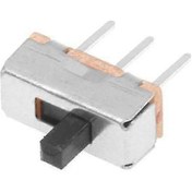 Resim 50 Adet Ss12d00g3 2 Pozisyonlu Spdt 1p2t 3 Pin Pcb Panel Mini Dikey Kayar Anahtar 