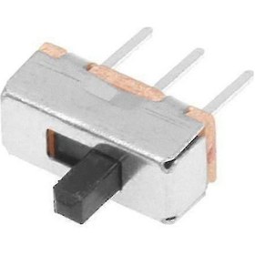 Resim 50 Adet Ss12d00g3 2 Pozisyonlu Spdt 1p2t 3 Pin Pcb Panel Mini Dikey Kayar Anahtar 