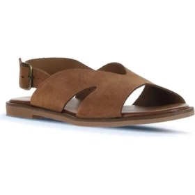 Resim Bueno Shoes Taba Alf Süet Kadın Düz Sandalet 01WA5708 01WA5708 