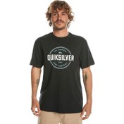 Resim Quiksilver Erkek Tişört Circle Up SS Siyah Günlük Giyim 