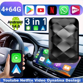 Resim özgürce Mini 4GB+64GB Kablosuz Carplay & Android Auto ile Eğlence Deneyimi 