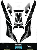 Resim Yamaha Nmax 125-155 Tank Pad Full Set 11 Parça Siyah-gri 2021-2023 