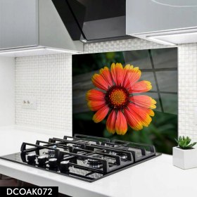 Resim Olinpa Cam Ocak Arkası Koruyucu | Çiçek Model 