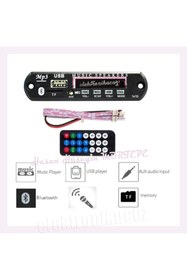 Resim Genel Markalar Class Bluetoothlu Araç Oto Teyp Aux Usb Sd Mikrofonlu Dönüştürücü Çevirici Mp3Modül Kart Teyp değil 