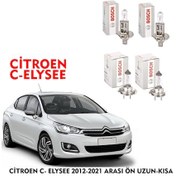 Resim CİTROEN C- ELYSEE 2012-2021 ARASI ÖN UZUN-KISA 4 LÜ FAR AMPÜLÜ TAKIMI BOSCH 