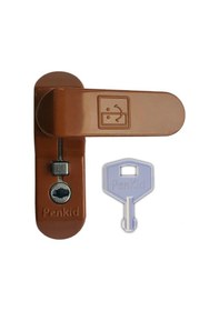 Resim 5 Adet Penkid Pvc Çocuk Emniyet Kilidi Anahtarlı Açık Kahverengi 