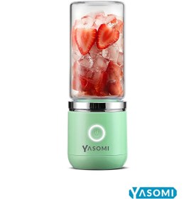 Resim Genel Markalar Taşınabilir Kablosuz Şarjlı Cam Smoothie El Blenderi Yeşil ( Türkiye Garantili) 