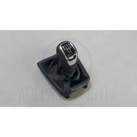 Resim Fabrikasyon Skoda Superb 3t 2008-2015 Uyumlu Manuel Vites Topuzu 5 Ileri Siyah 