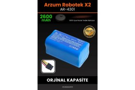 Resim Arzum AR4301 Robotek X2 2600mAh Robot Süpürge Bataryası - Gerçek Kapasite, Maksimum Güvenlik 