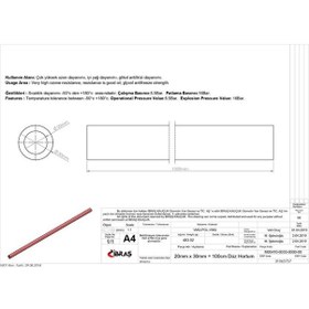 Resim IBRAS 65757 3 KAT POLYESTERLİ SİLİKON 20MM DÜZ HORTUM 1 MT 