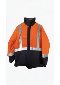 Resim Parka Reflektörlü Turuncu-Lacivert Lacivert - Turuncu 