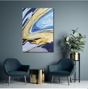 Resim Soyut Büyük Boy El Yapımı Yağlı Boya Tablo 95x128cm 