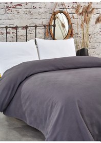 Resim Komfort Home Tek Kişilik Dama Desen %100 Pamuk Pike / Antrasit 